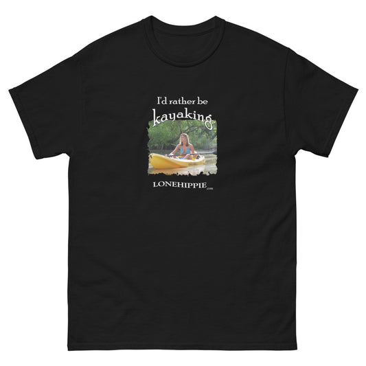 Rather Be Kayaking Men's heavyweight tee