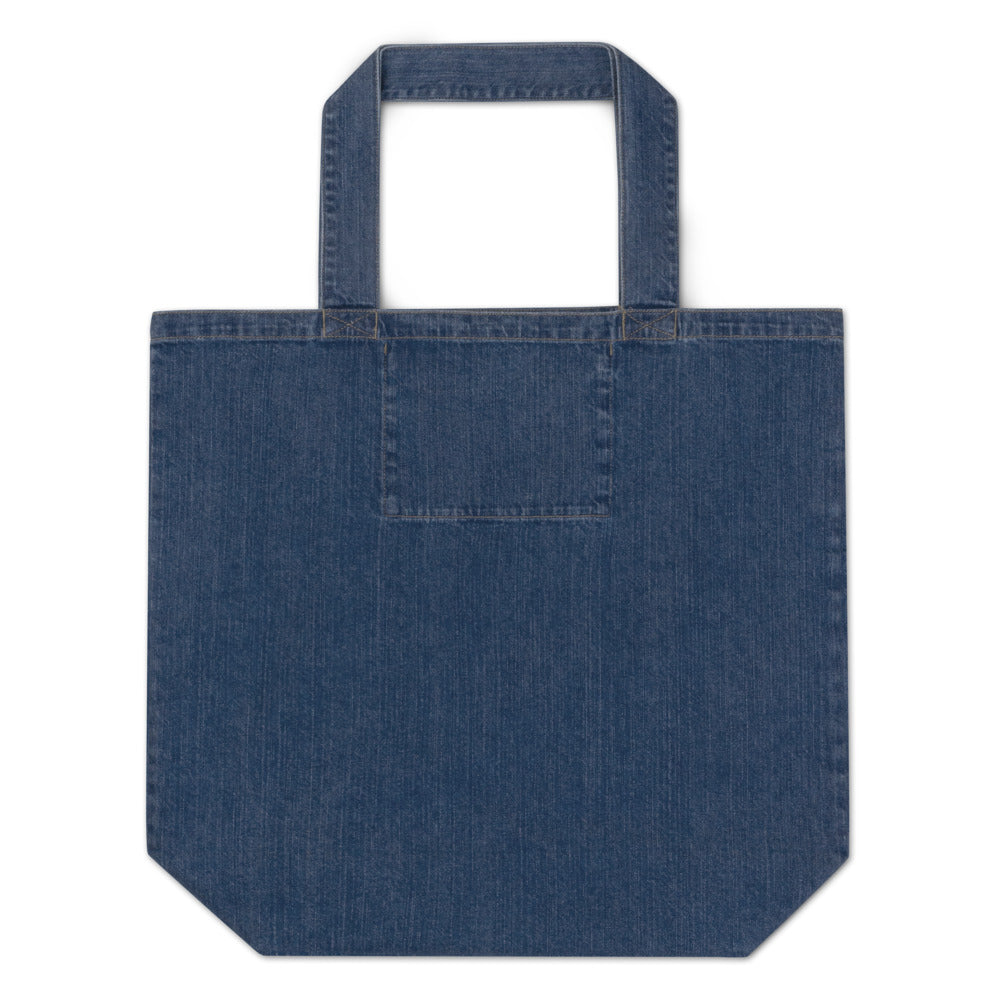 Turtle Team Organic denim tote bag