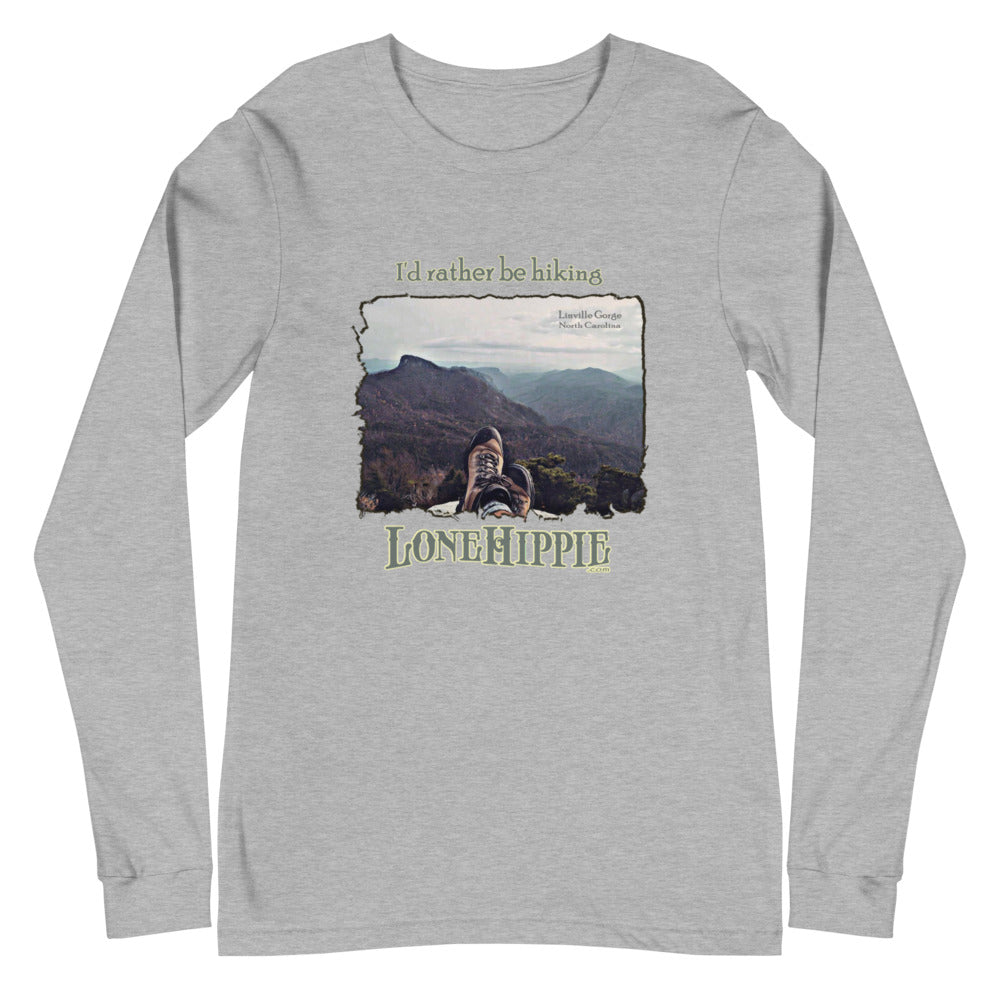 Rather Hike Boots Unisex Long Sleeve Tee