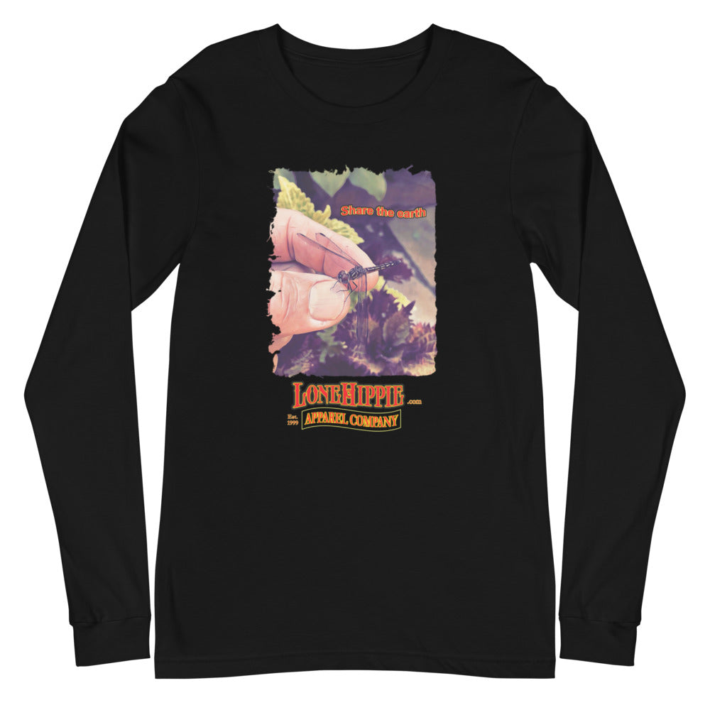 Share the Earth Dragonfly Unisex Long Sleeve Tee