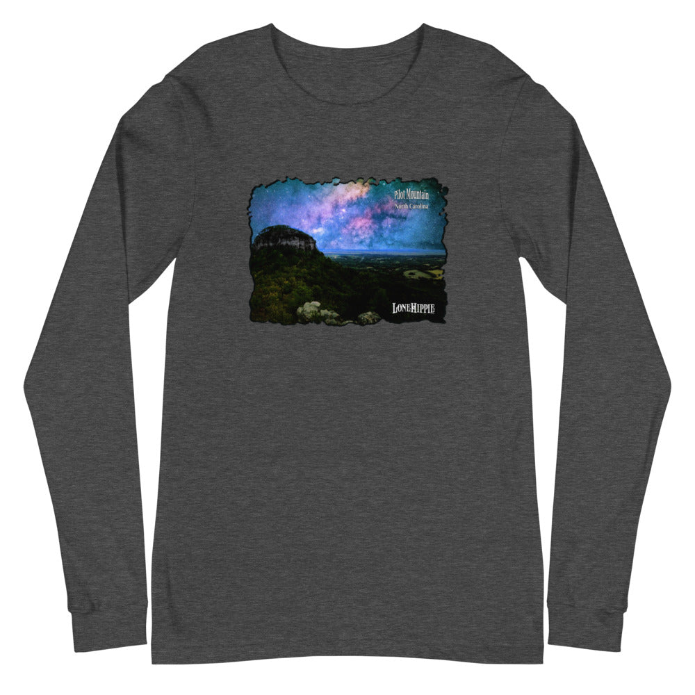 Pilot Mountain Milky Way Unisex Long Sleeve Tee