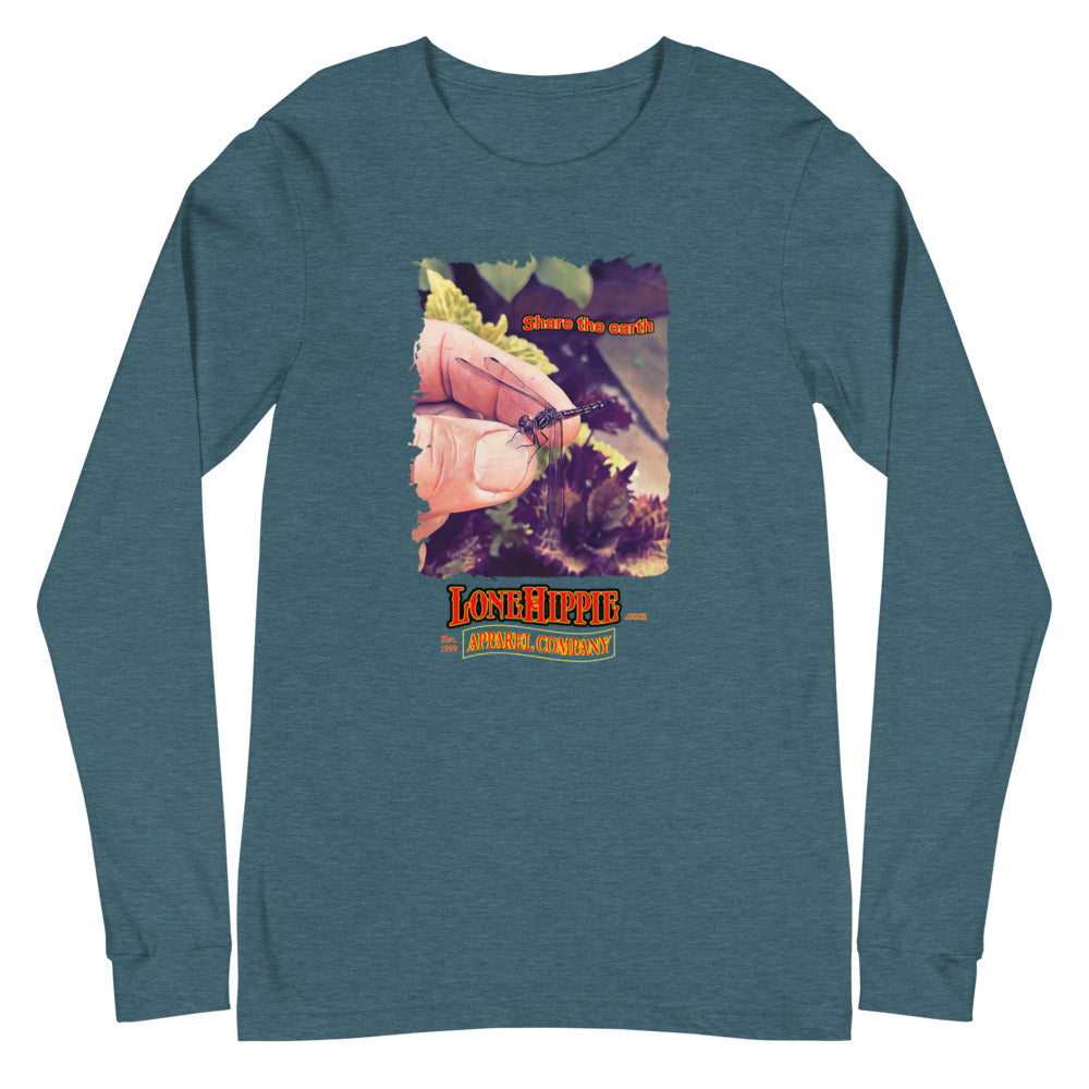 Share the Earth Dragonfly Unisex Long Sleeve Tee