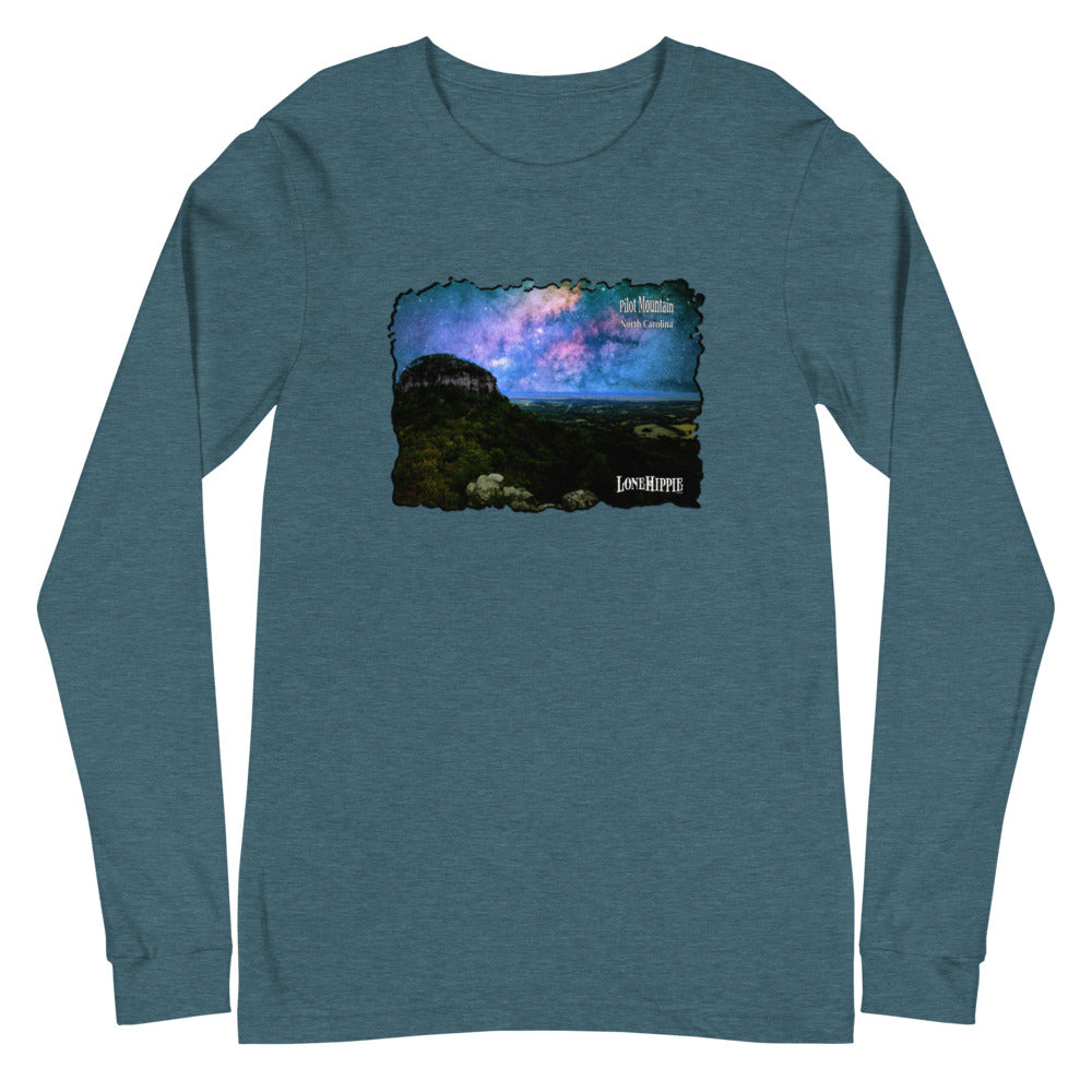 Pilot Mountain Milky Way Unisex Long Sleeve Tee