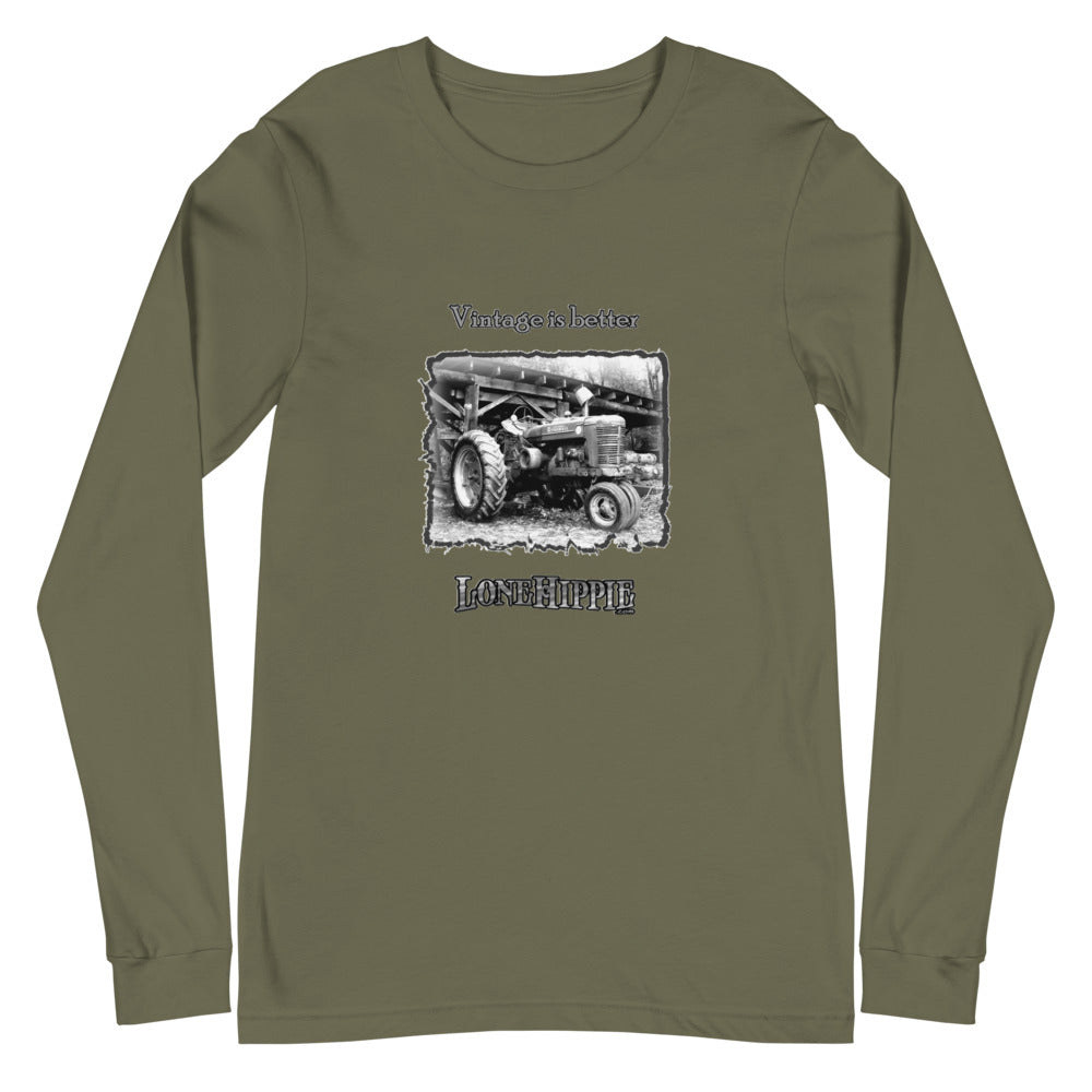 Vintage Tractor Unisex Long Sleeve Tee