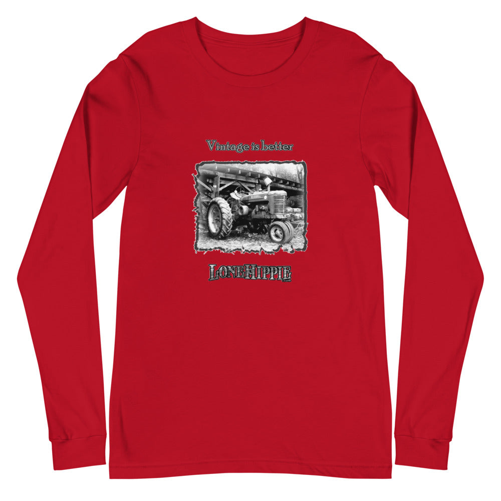 Vintage Tractor Unisex Long Sleeve Tee