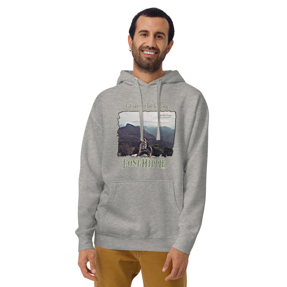 Rather Be Hiking Boots Unisex Hoodie