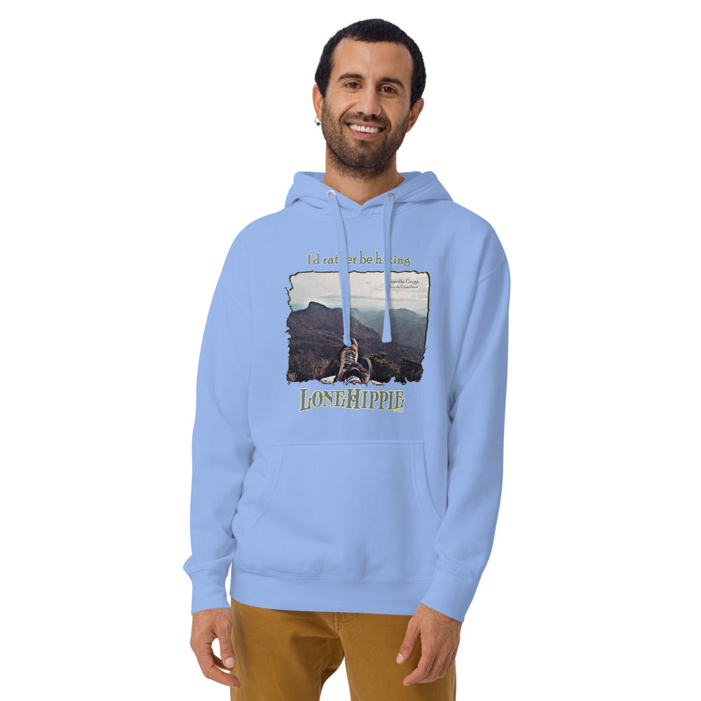 Rather Be Hiking Boots Unisex Hoodie