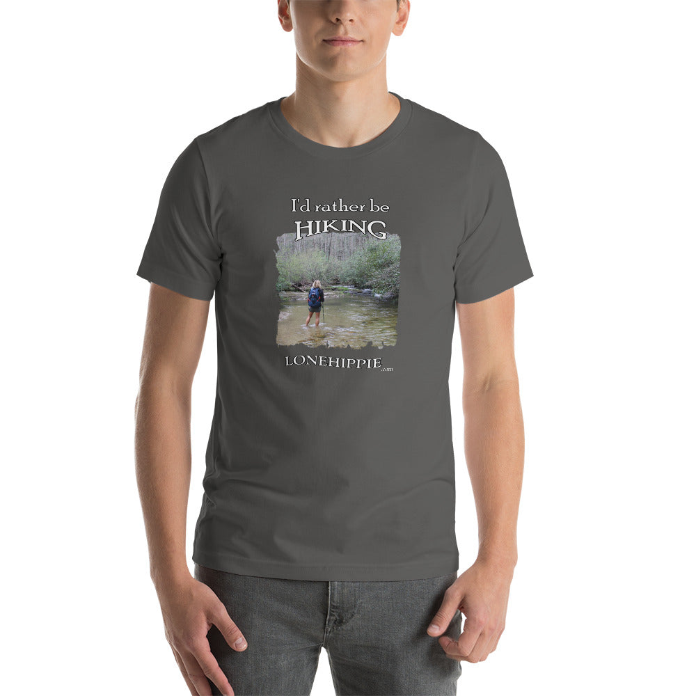 Rather be Hiking Short-Sleeve Unisex T-Shirt