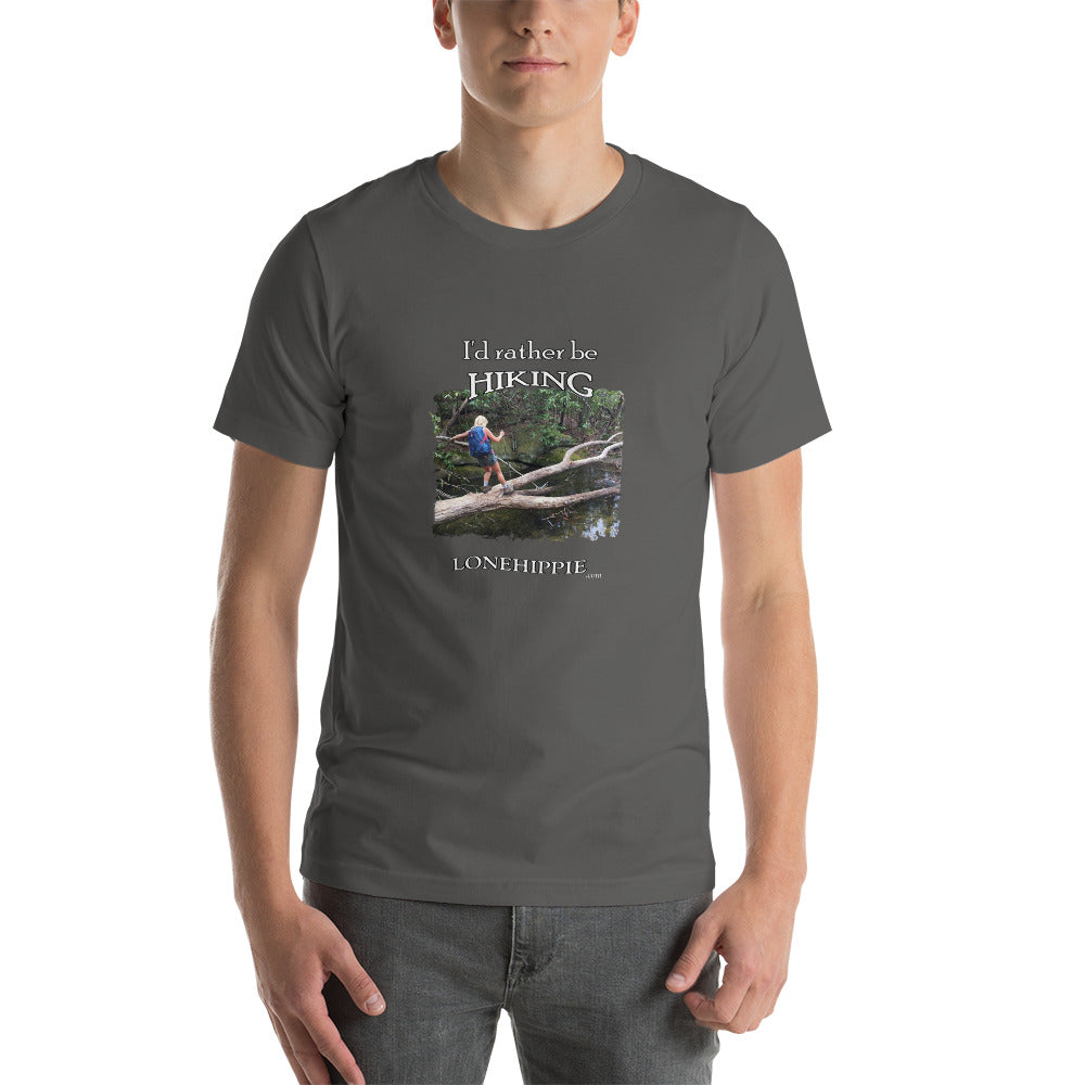 Rather Be Hiking Short-Sleeve Unisex T-Shirt