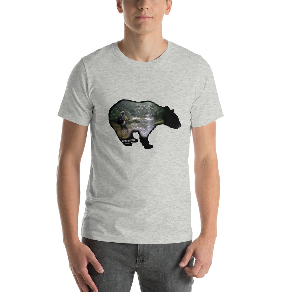 Wilsons Creek Hiking Bear Short-Sleeve Unisex T-Shirt