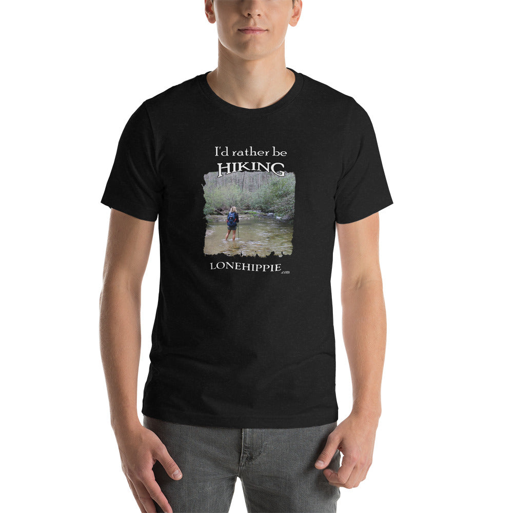 Rather be Hiking Short-Sleeve Unisex T-Shirt