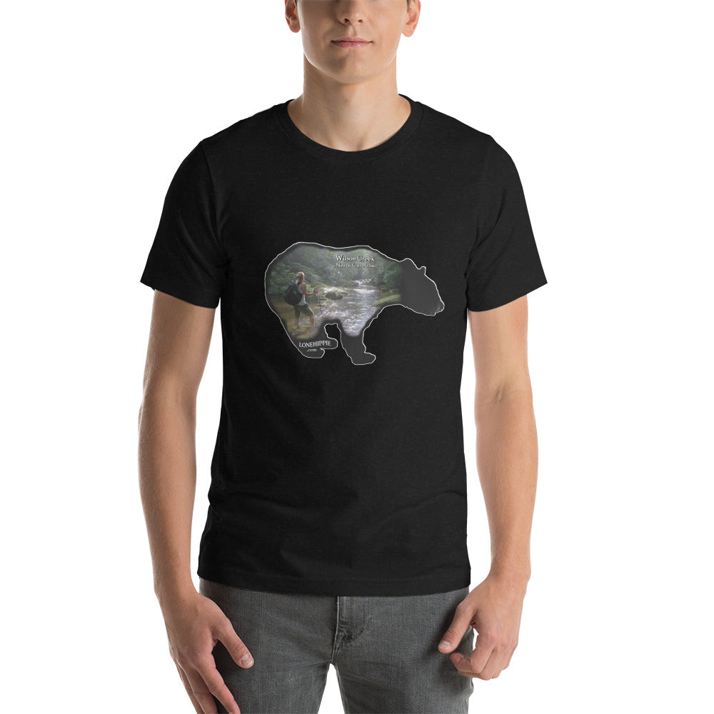 Wilsons Creek Hiking Bear Short-Sleeve Unisex T-Shirt