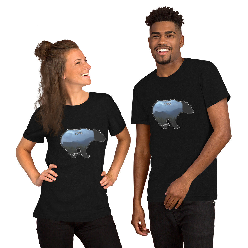 Linville Gorge Bear Short-Sleeve Unisex T-Shirt