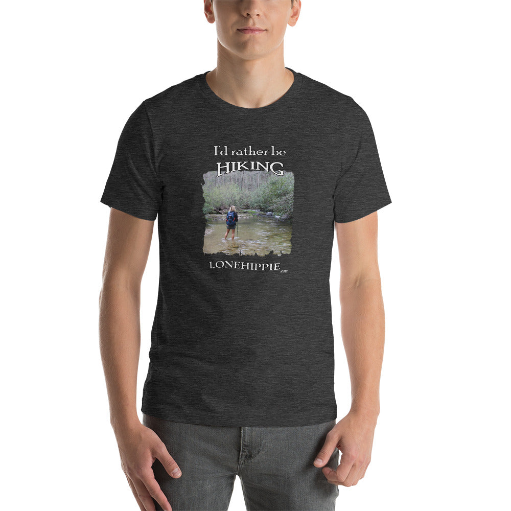 Rather be Hiking Short-Sleeve Unisex T-Shirt