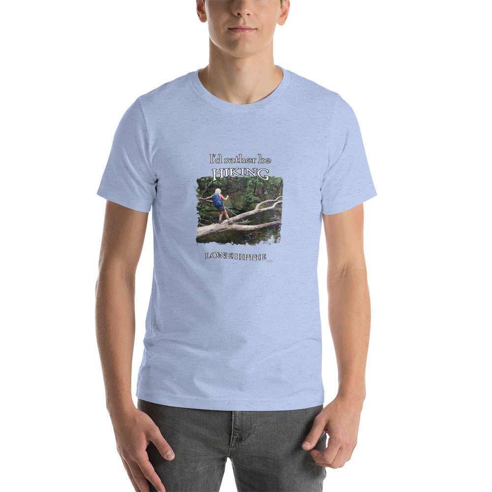 Rather Be Hiking Short-Sleeve Unisex T-Shirt