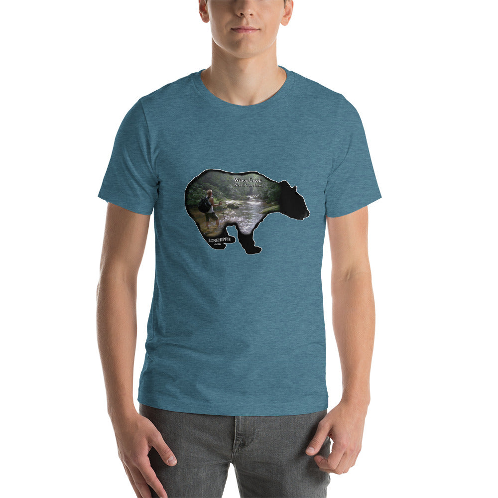 Wilsons Creek Hiking Bear Short-Sleeve Unisex T-Shirt