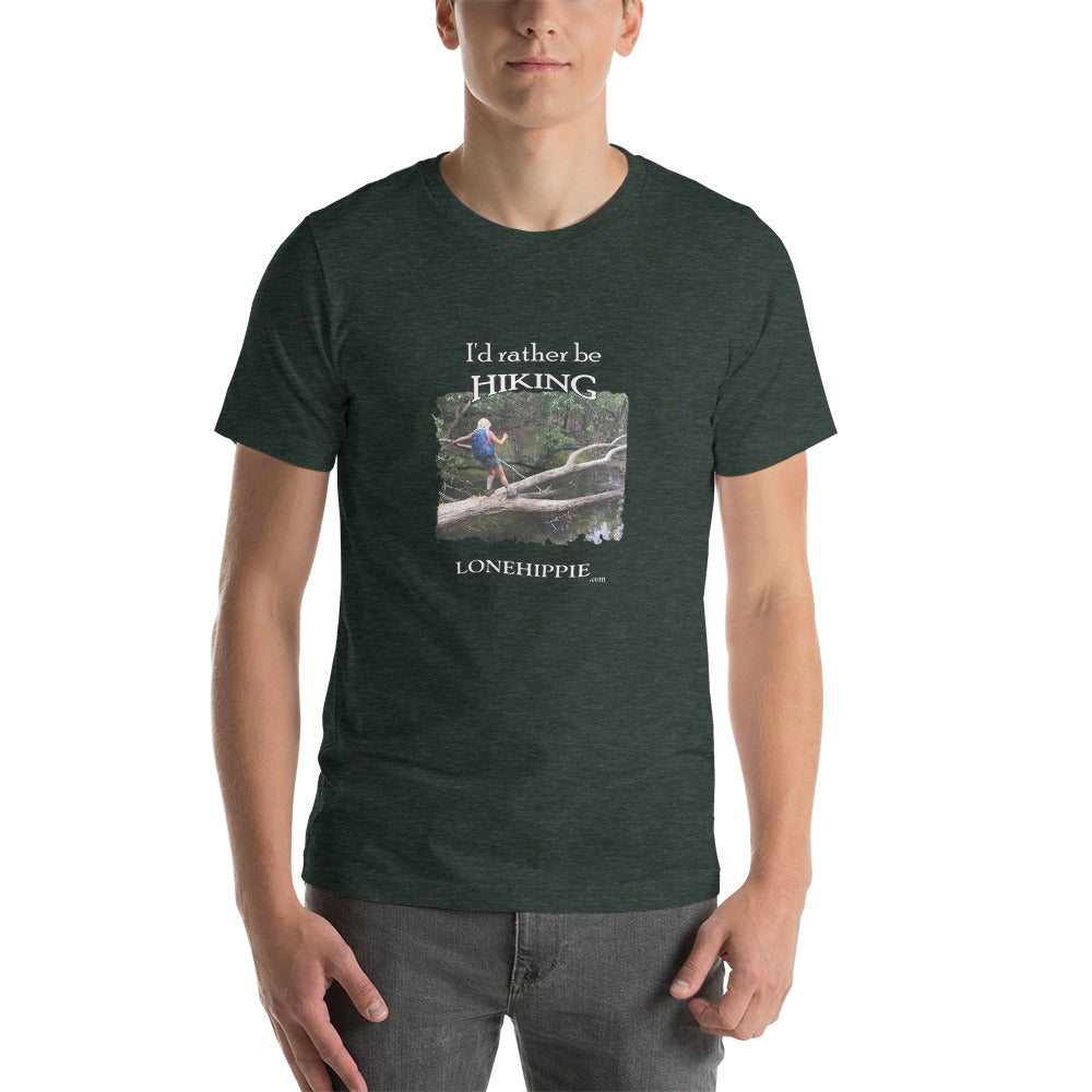 Rather Be Hiking Short-Sleeve Unisex T-Shirt