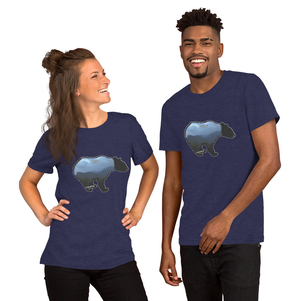 Linville Gorge Bear Short-Sleeve Unisex T-Shirt