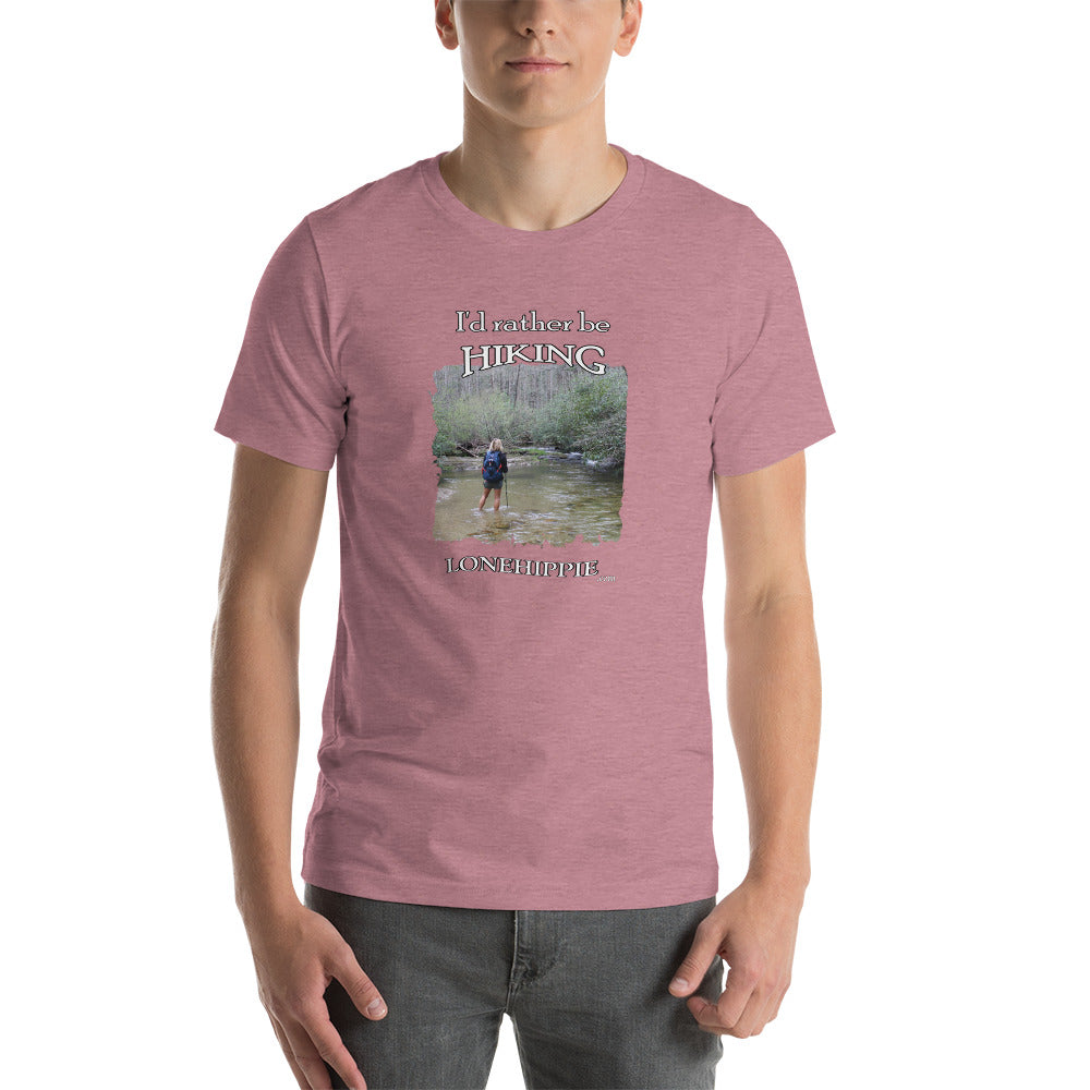 Rather be Hiking Short-Sleeve Unisex T-Shirt