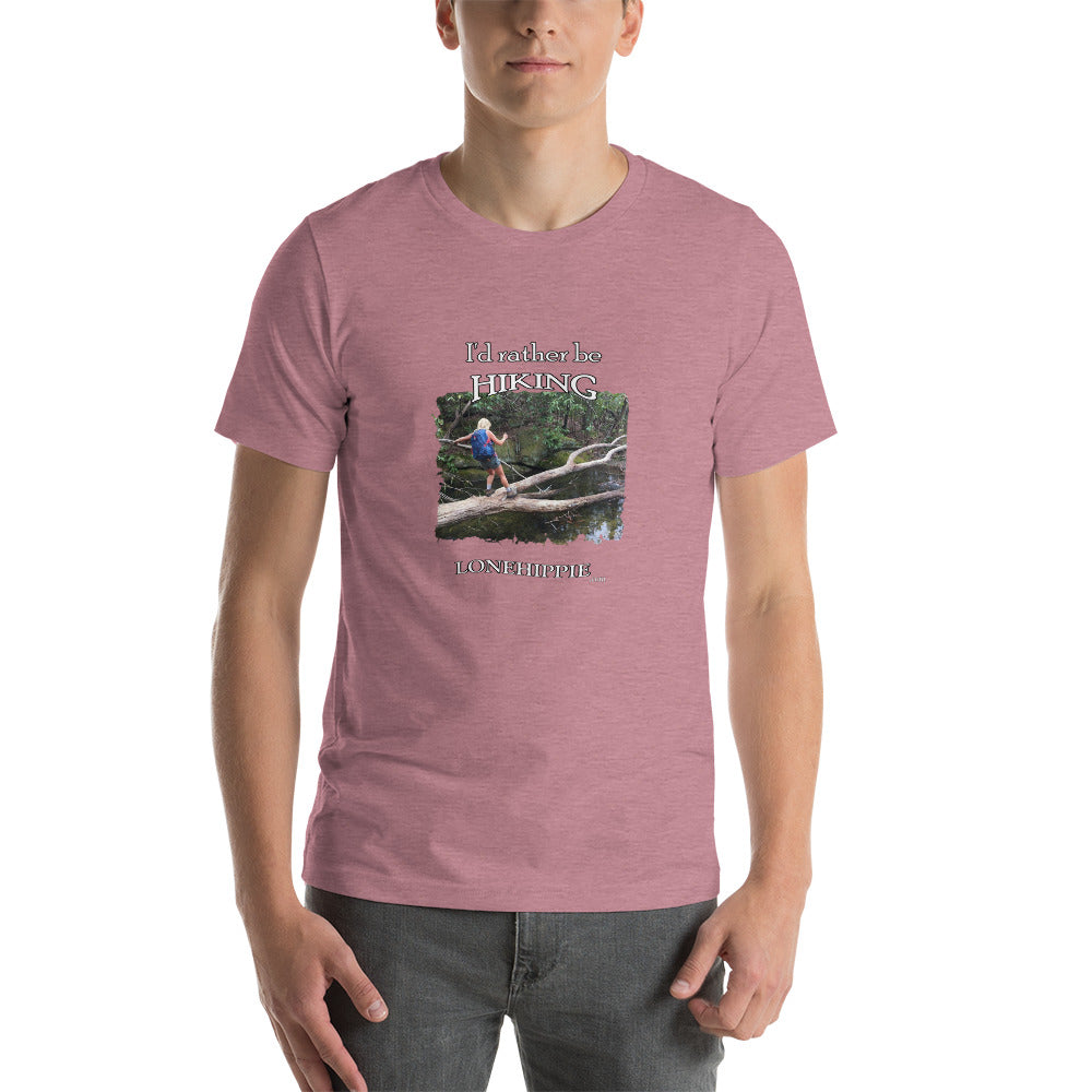 Rather Be Hiking Short-Sleeve Unisex T-Shirt