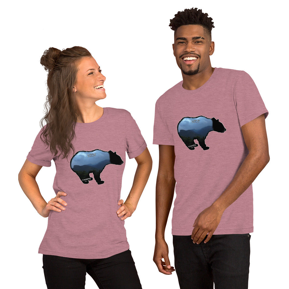 Linville Gorge Bear Short-Sleeve Unisex T-Shirt