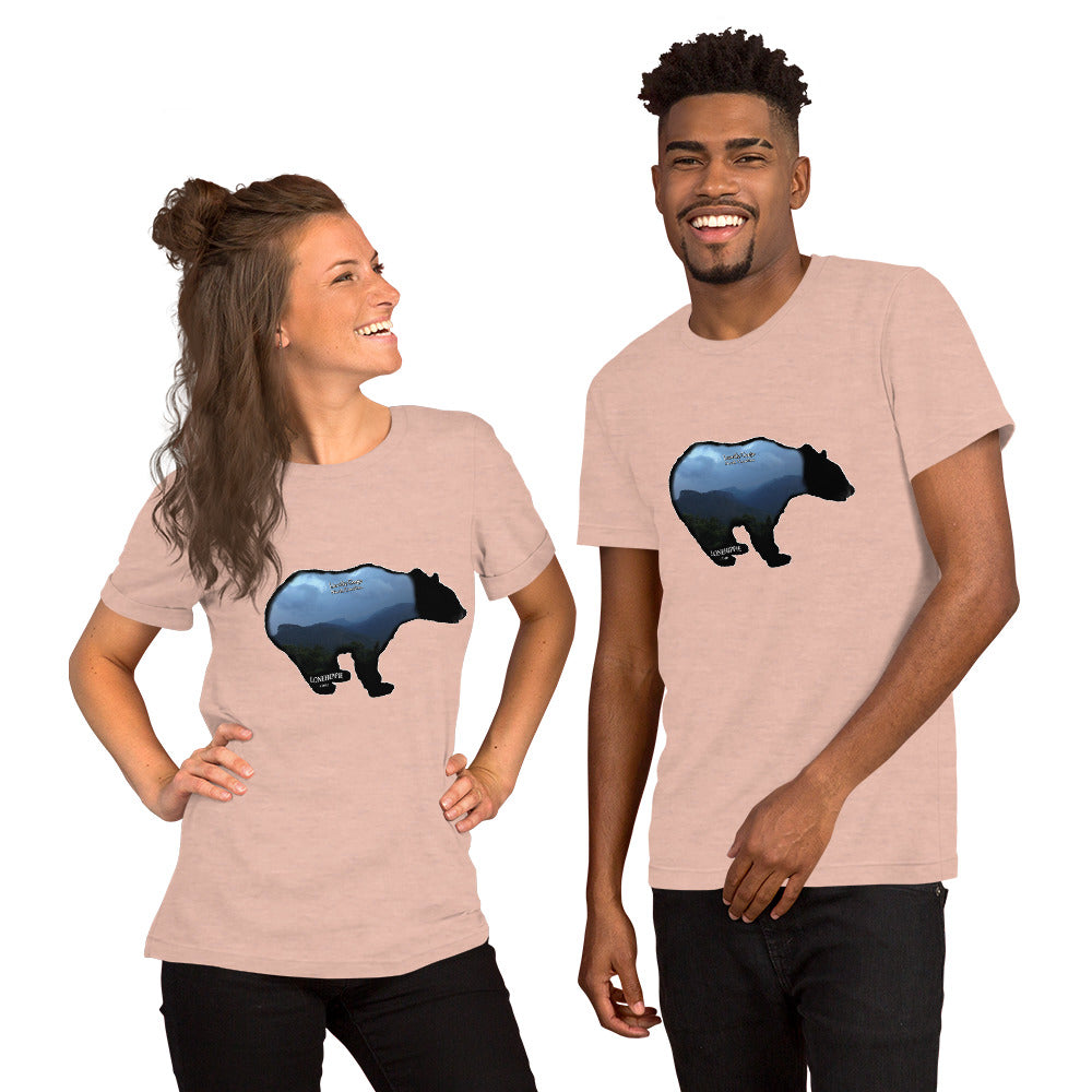 Linville Gorge Bear Short-Sleeve Unisex T-Shirt