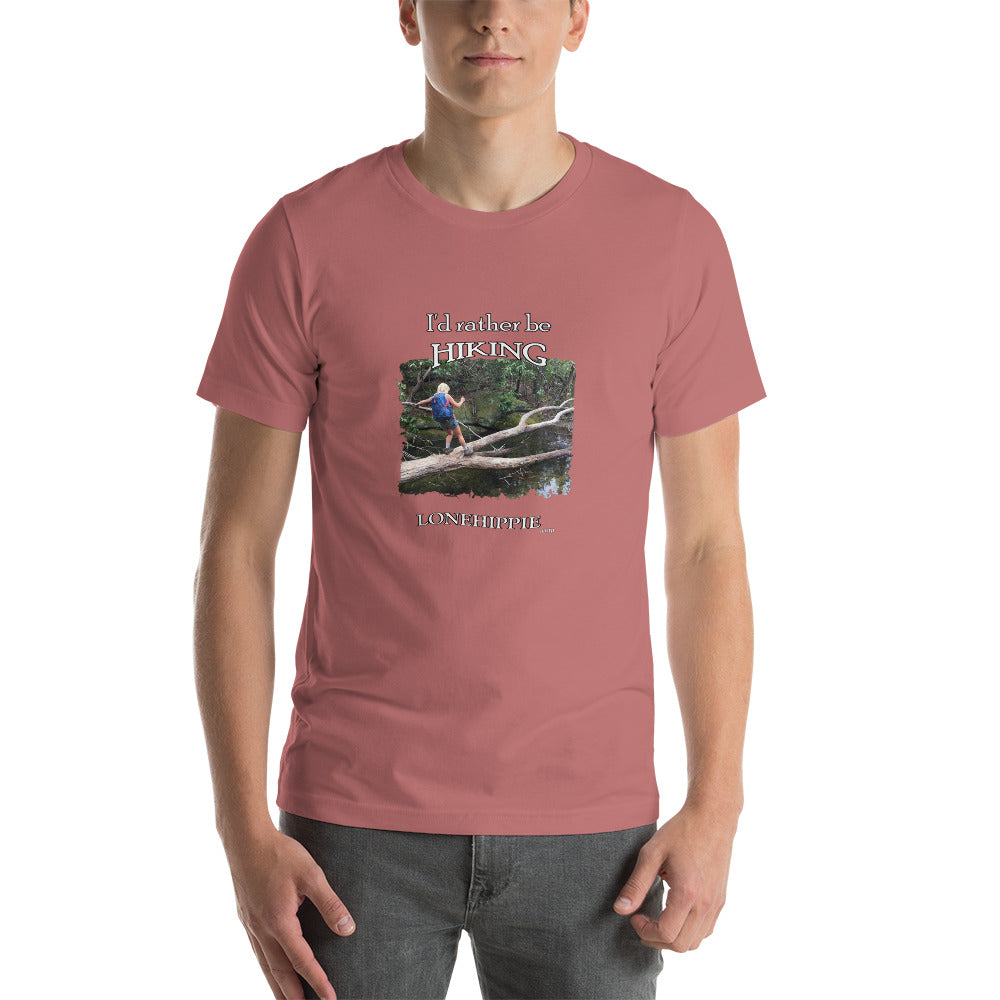 Rather Be Hiking Short-Sleeve Unisex T-Shirt