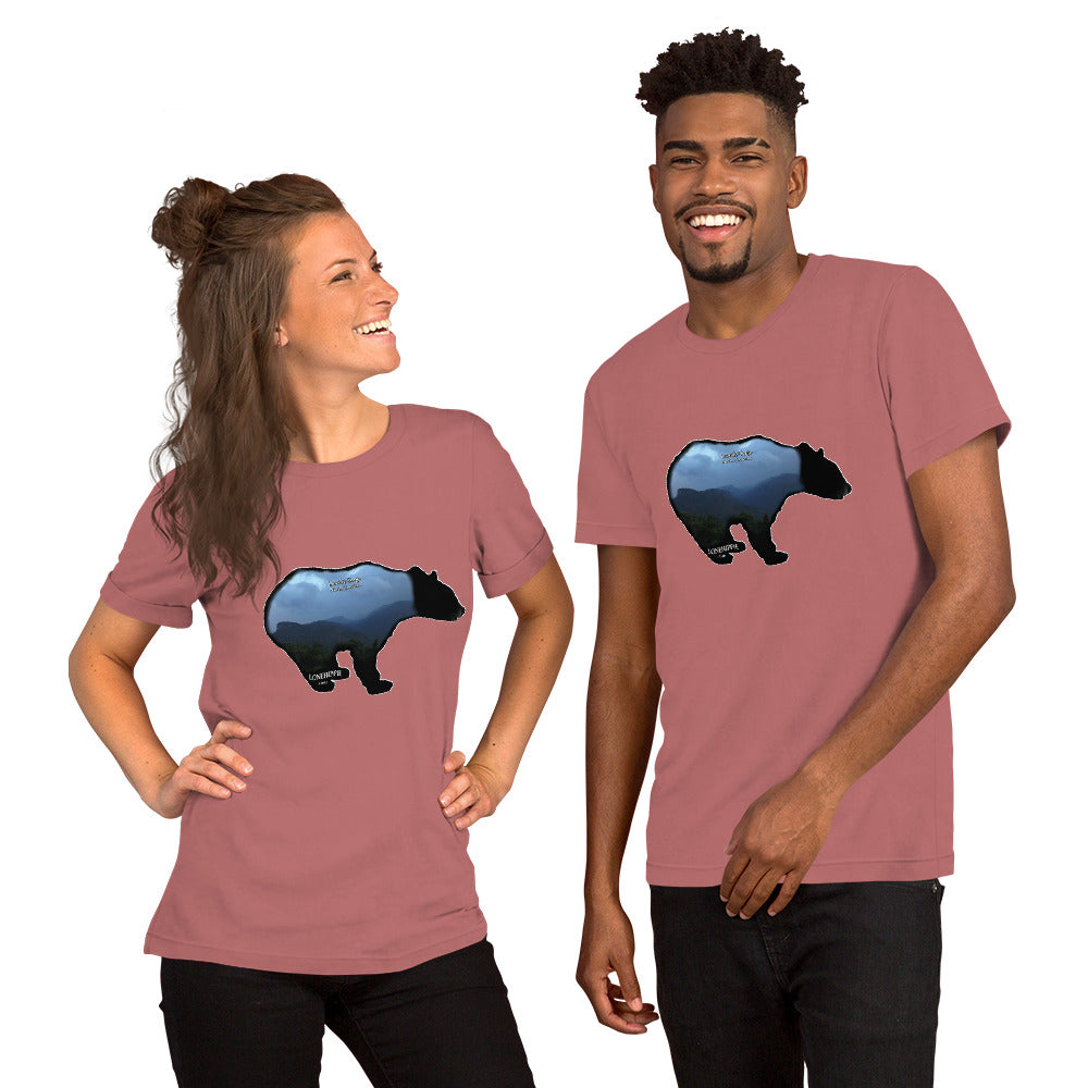 Linville Gorge Bear Short-Sleeve Unisex T-Shirt