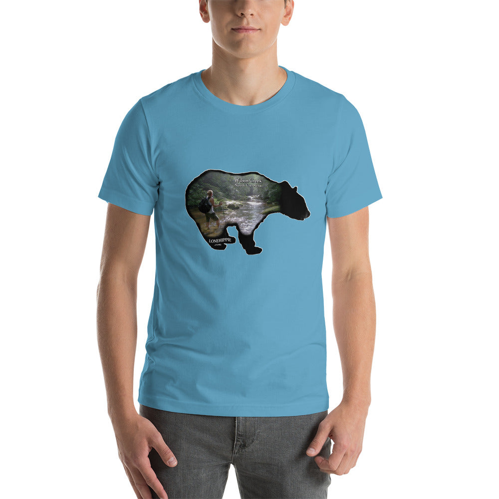 Wilsons Creek Hiking Bear Short-Sleeve Unisex T-Shirt