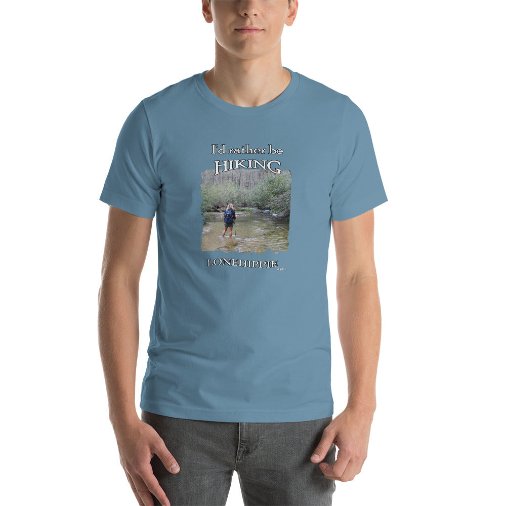 Rather be Hiking Short-Sleeve Unisex T-Shirt