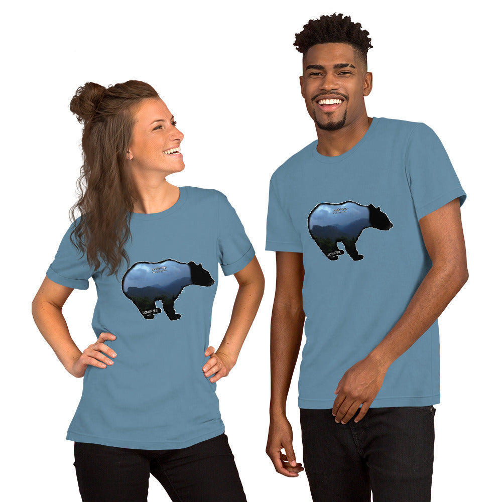 Linville Gorge Bear Short-Sleeve Unisex T-Shirt