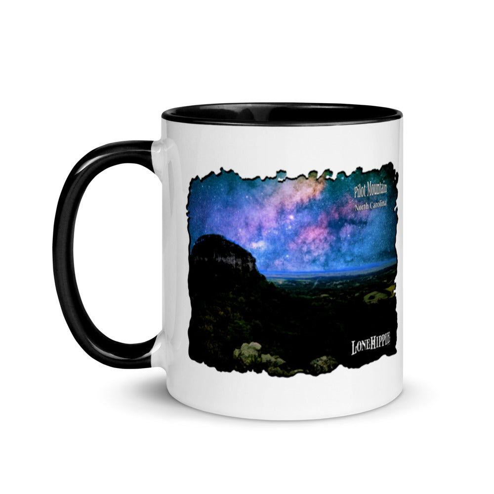 Pilot Mountain Milky Way Mug with Color Inside