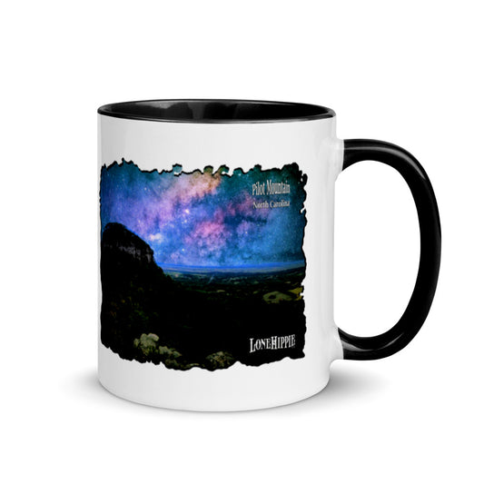 Pilot Mountain Milky Way Mug with Color Inside