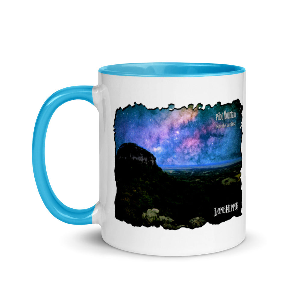Pilot Mountain Milky Way Mug with Color Inside