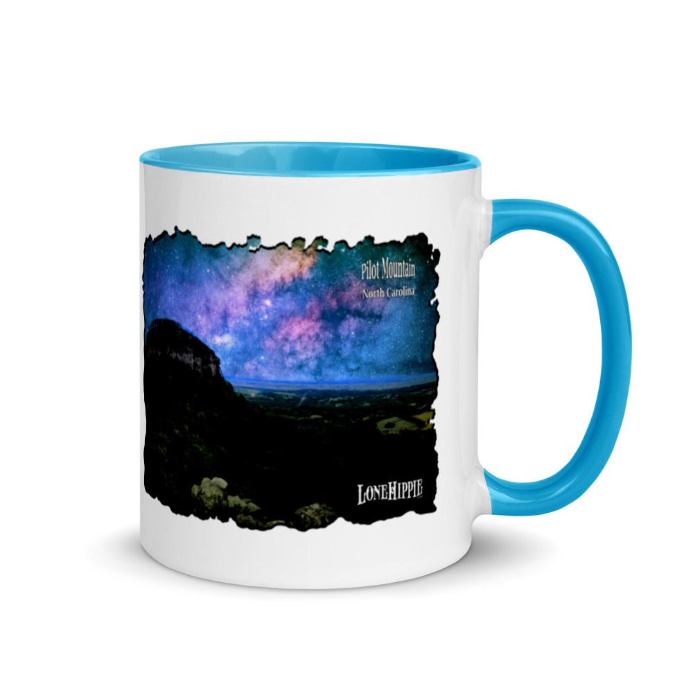 Pilot Mountain Milky Way Mug with Color Inside