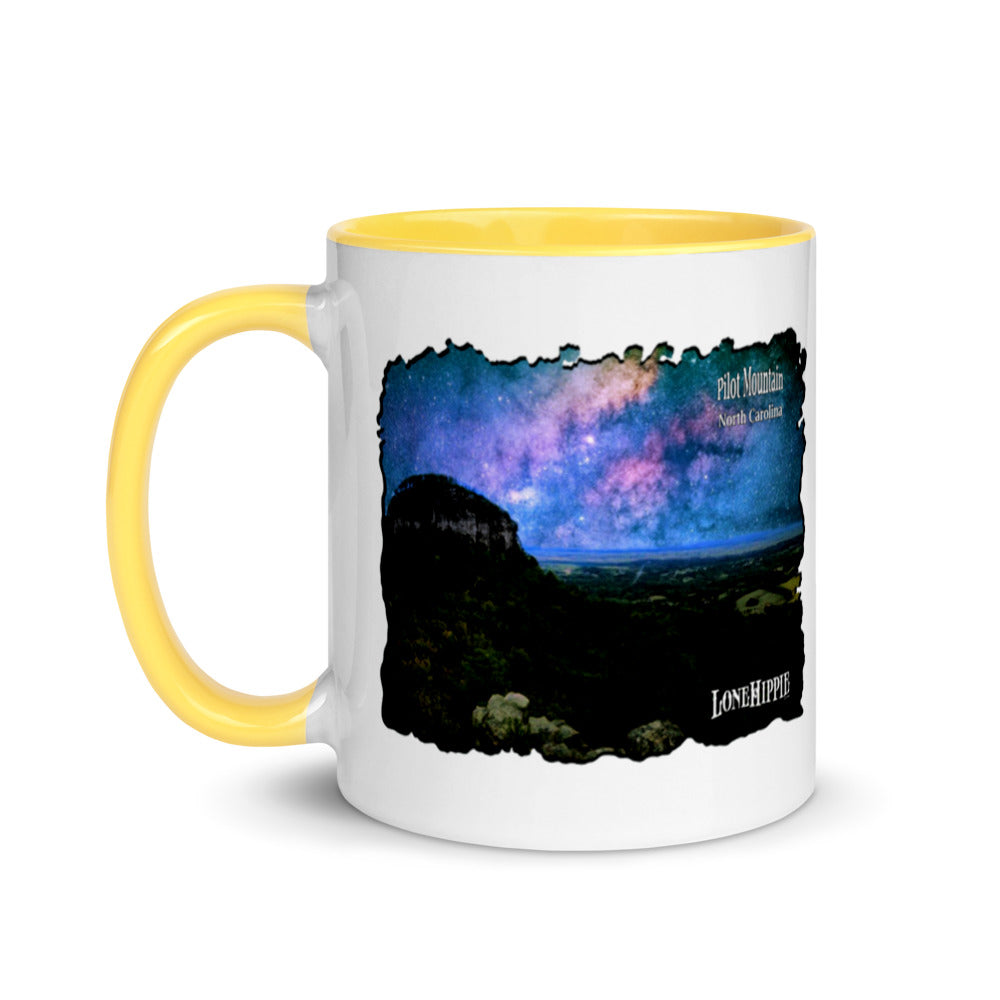Pilot Mountain Milky Way Mug with Color Inside