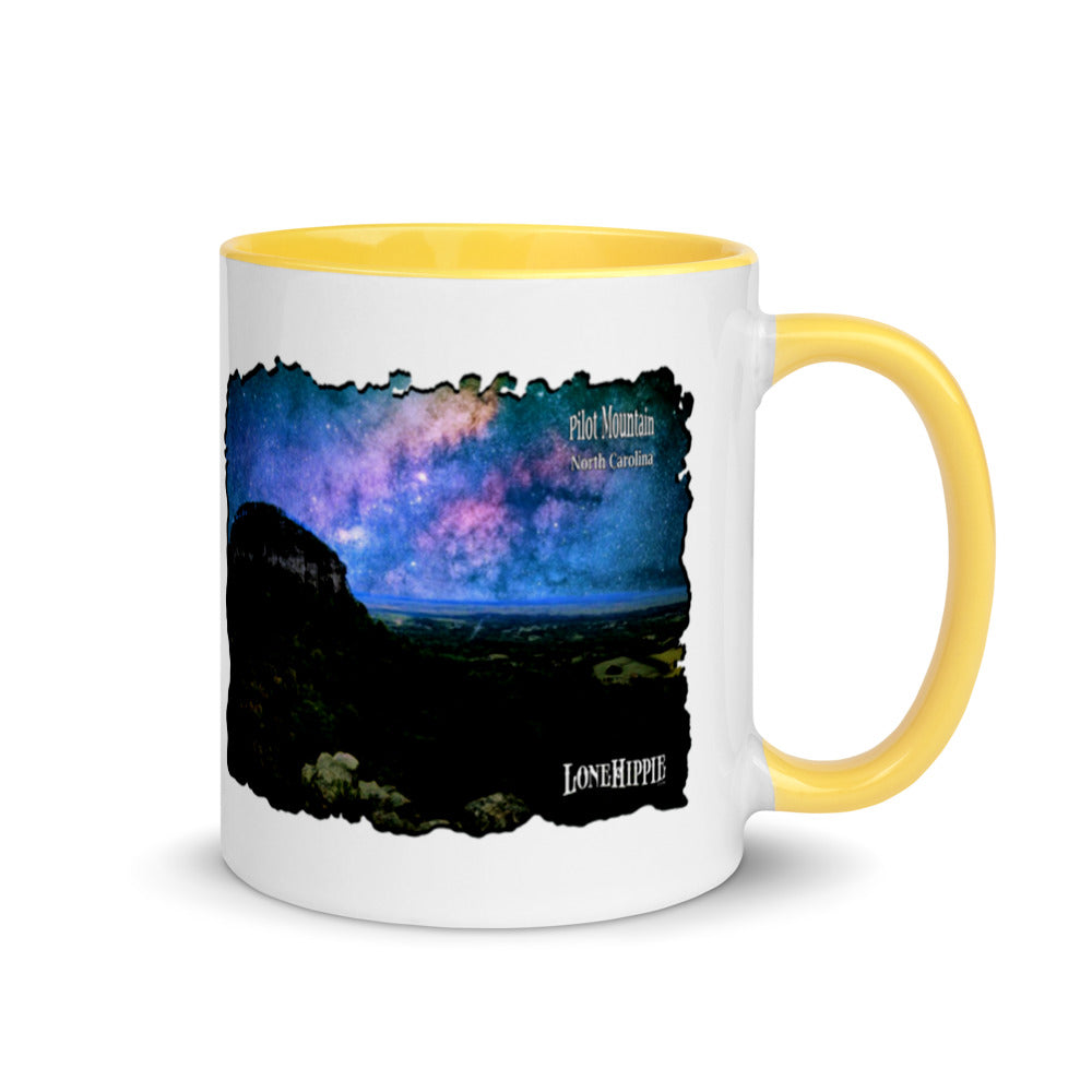 Pilot Mountain Milky Way Mug with Color Inside