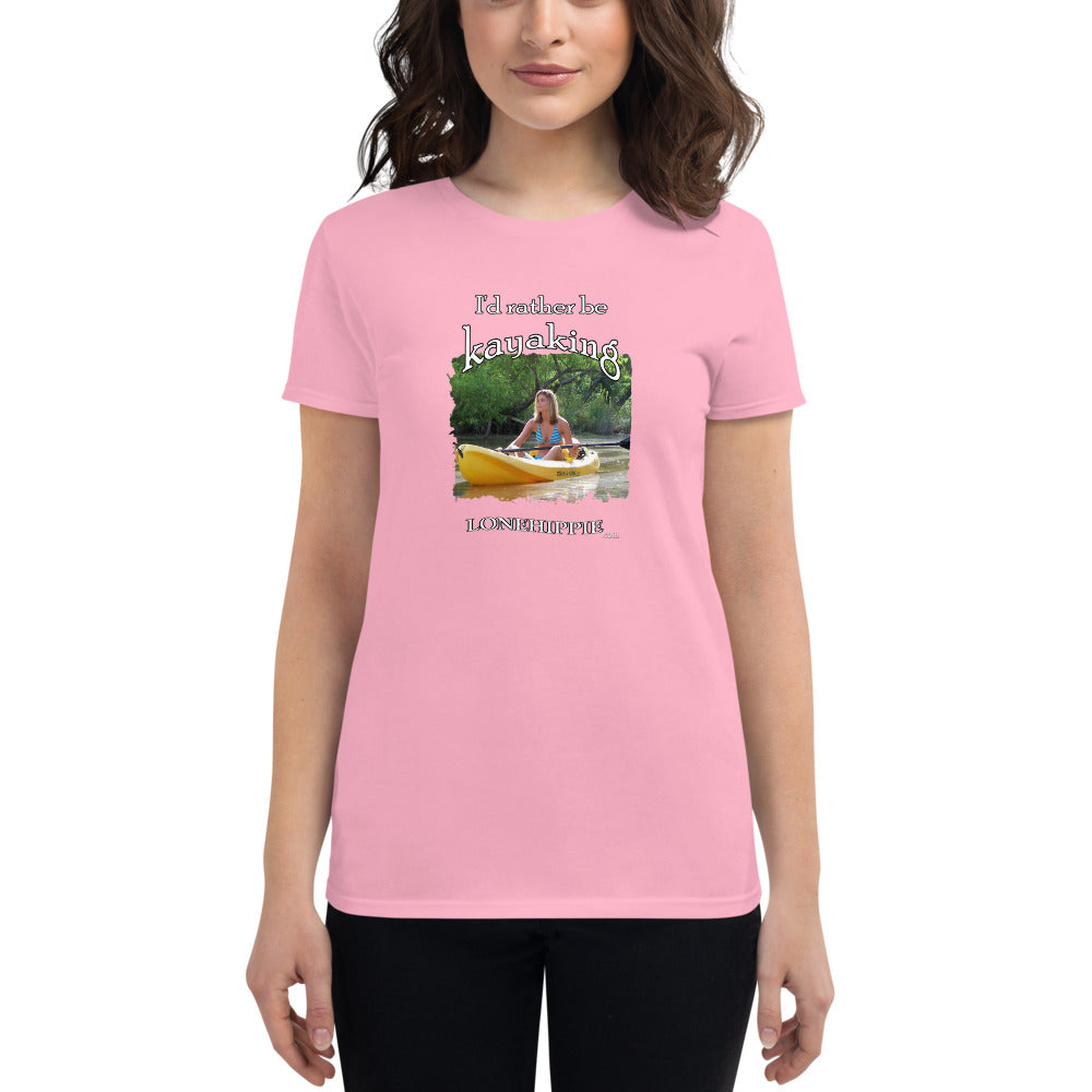 Rather Be Kayaking Women's short sleeve t-shirt