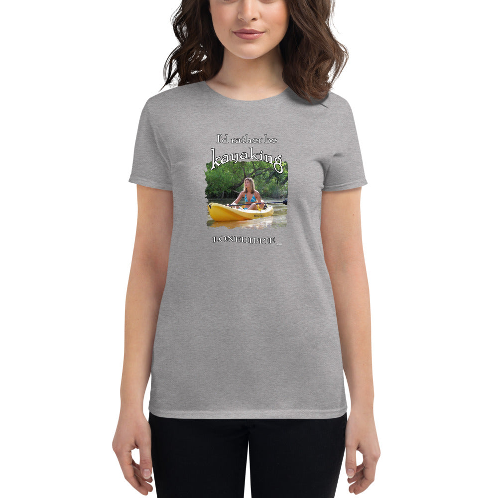 Rather Be Kayaking Women's short sleeve t-shirt