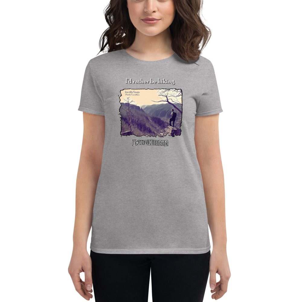 Rather Be Hiking Women's short sleeve t-shirt