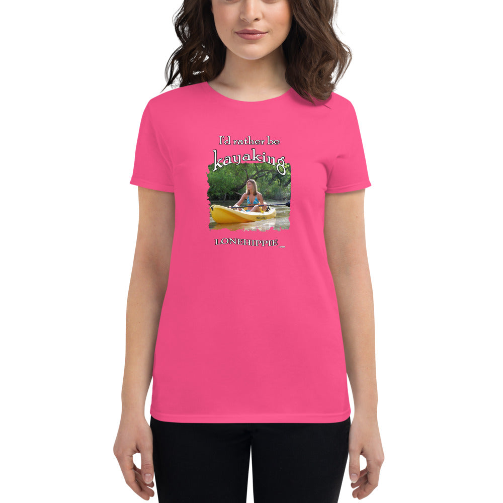 Rather Be Kayaking Women's short sleeve t-shirt